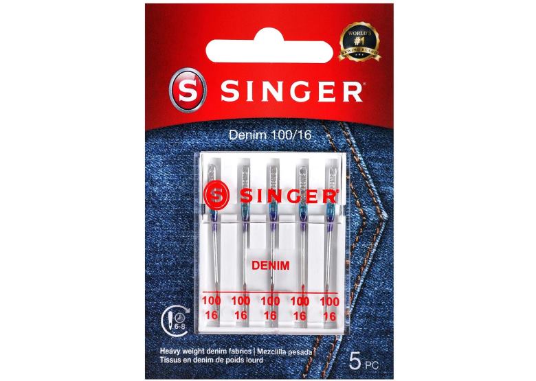 SINGER Akcesoria igły do ​​dżinsów w rozmiarze 100/16 FZHB88 - Image 1