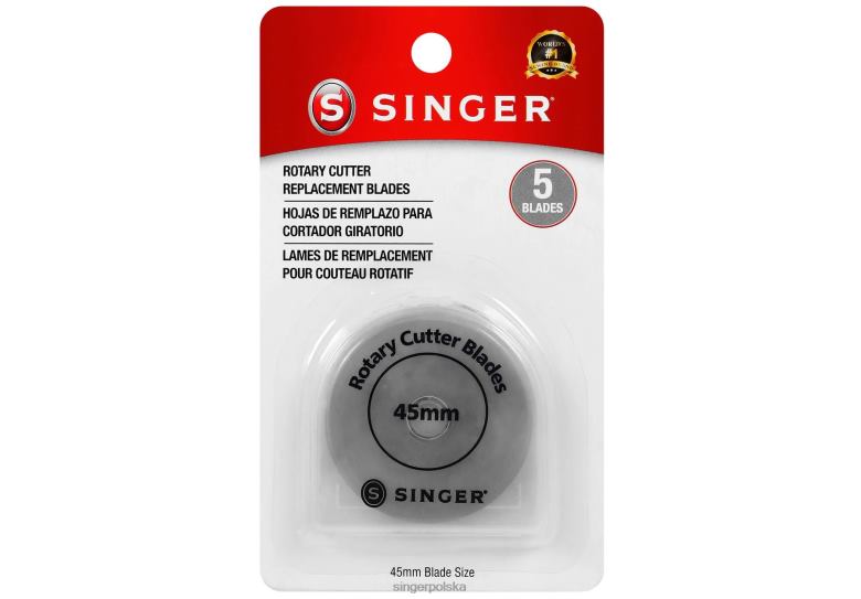 SINGER Akcesoria ostrza wymienne do noża rotacyjnego proseries, 5 szt FZHB161